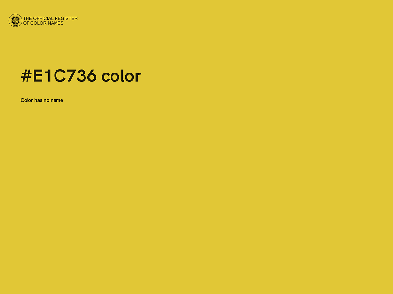 #E1C736 color image