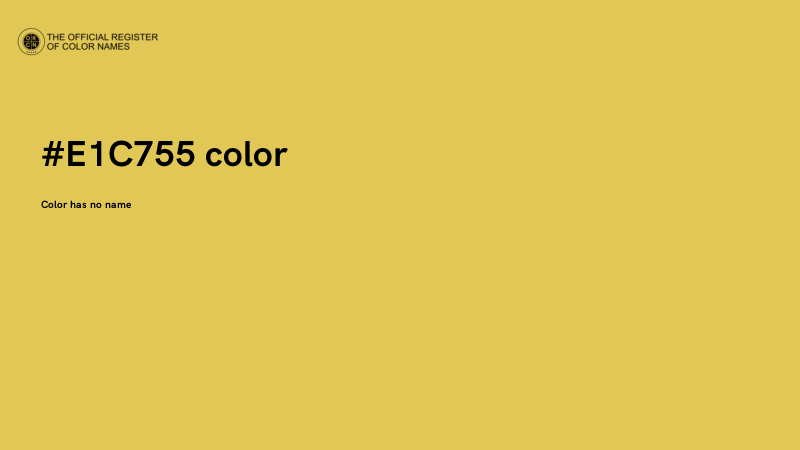 #E1C755 color image