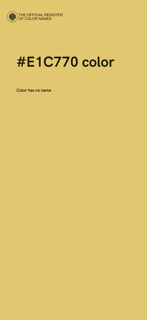 #E1C770 color image