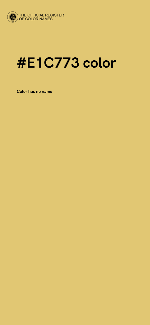 #E1C773 color image