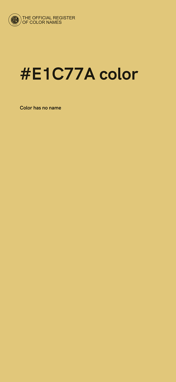 #E1C77A color image