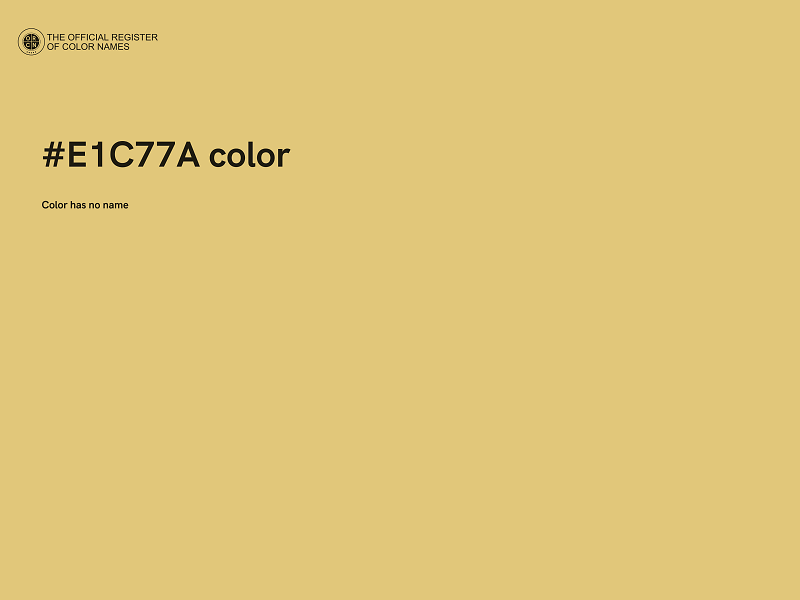 #E1C77A color image