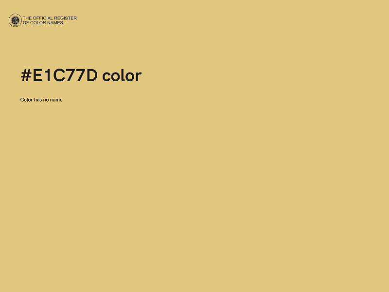 #E1C77D color image