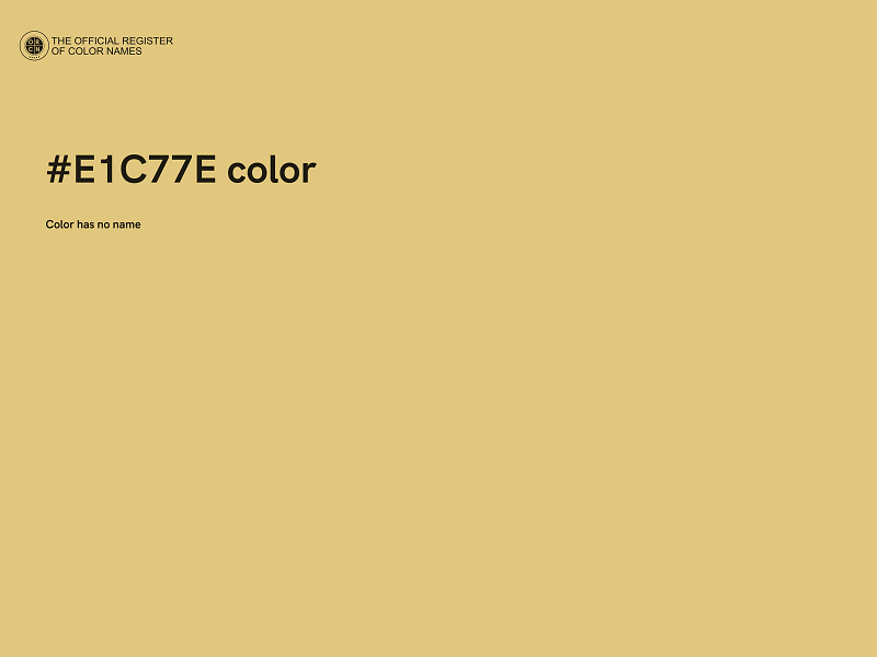 #E1C77E color image