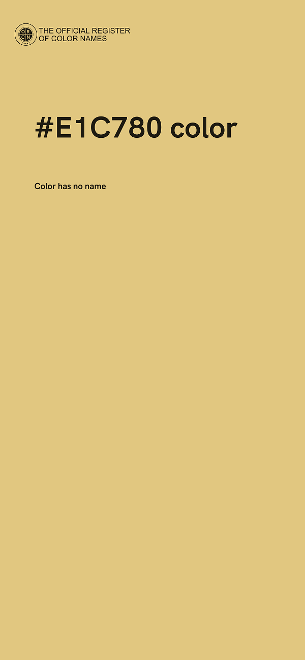 #E1C780 color image