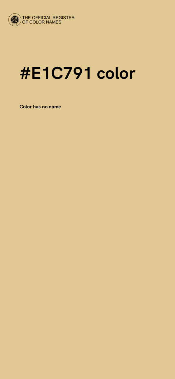 #E1C791 color image