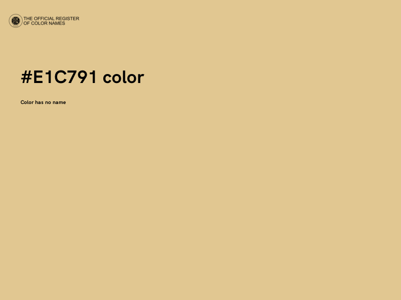 #E1C791 color image