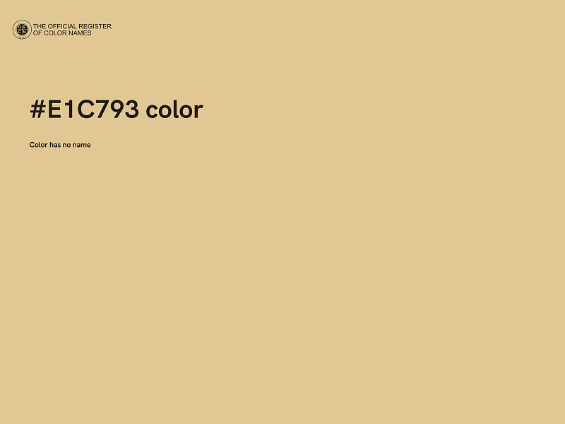 #E1C793 color image