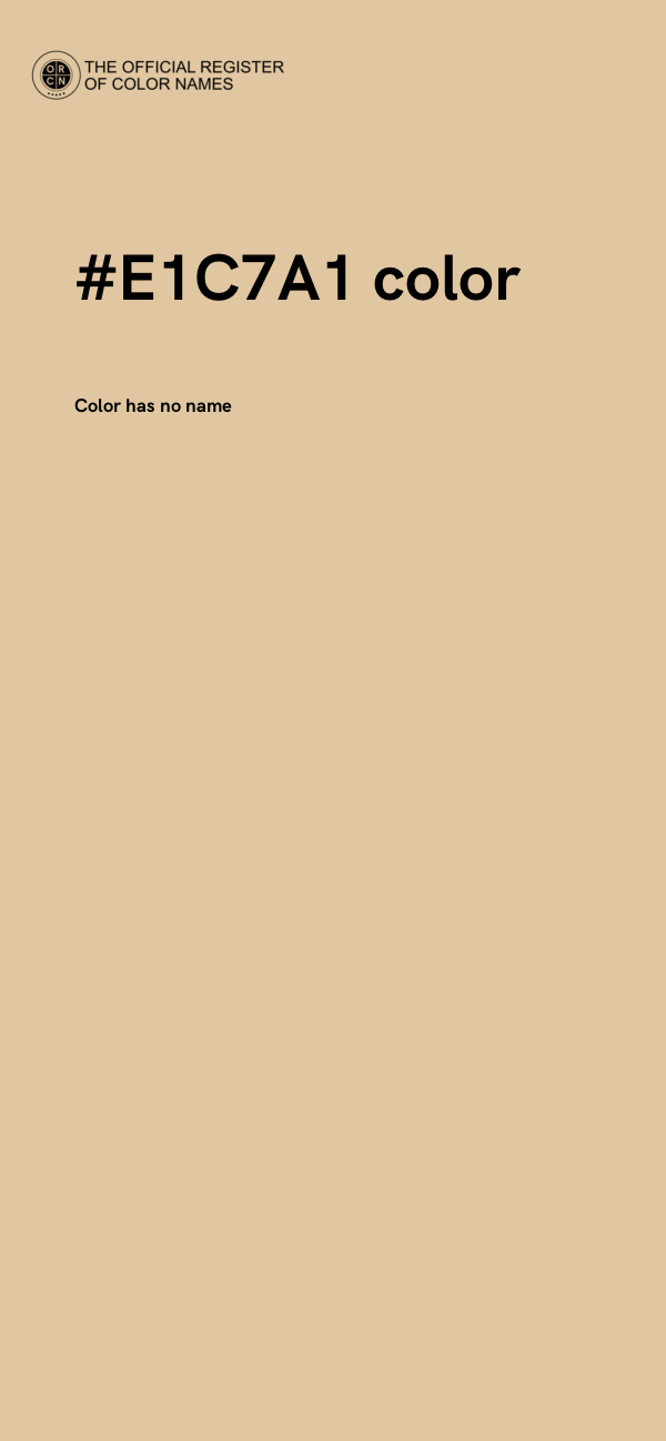 #E1C7A1 color image