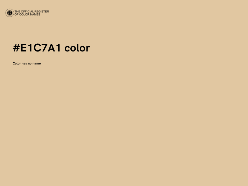 #E1C7A1 color image
