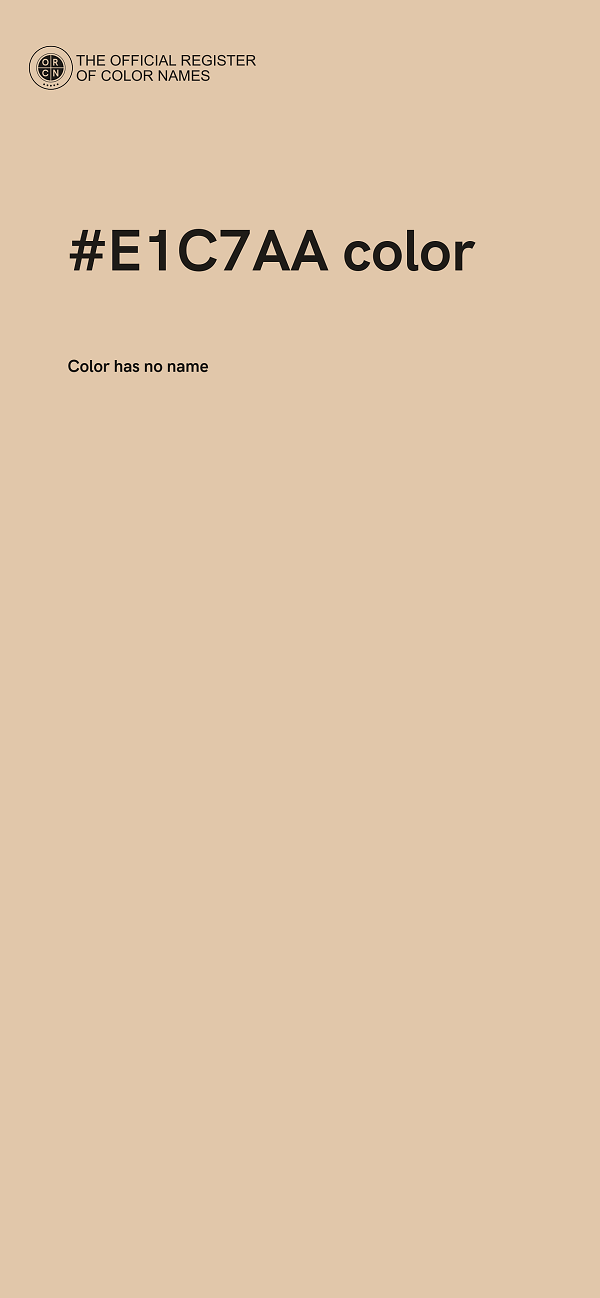 #E1C7AA color image