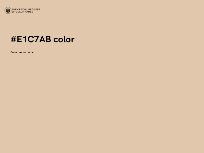 #E1C7AB color image