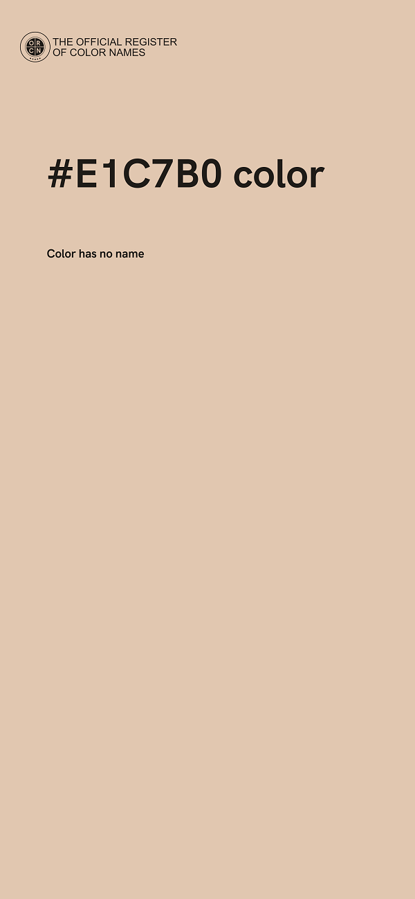 #E1C7B0 color image