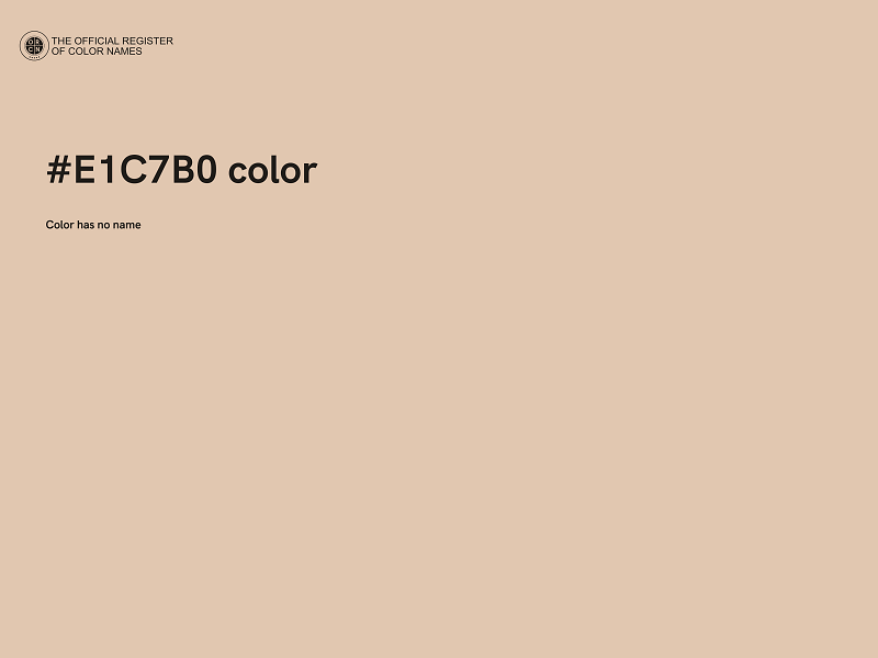 #E1C7B0 color image
