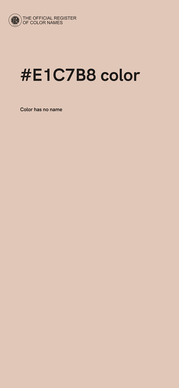 #E1C7B8 color image