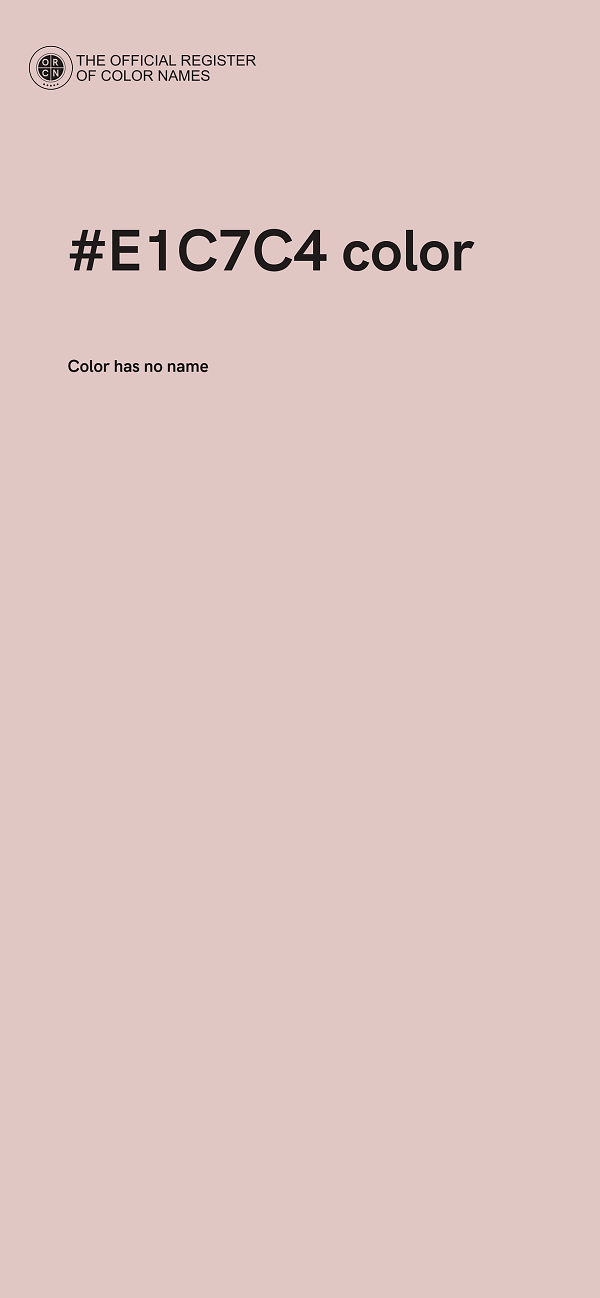#E1C7C4 color image