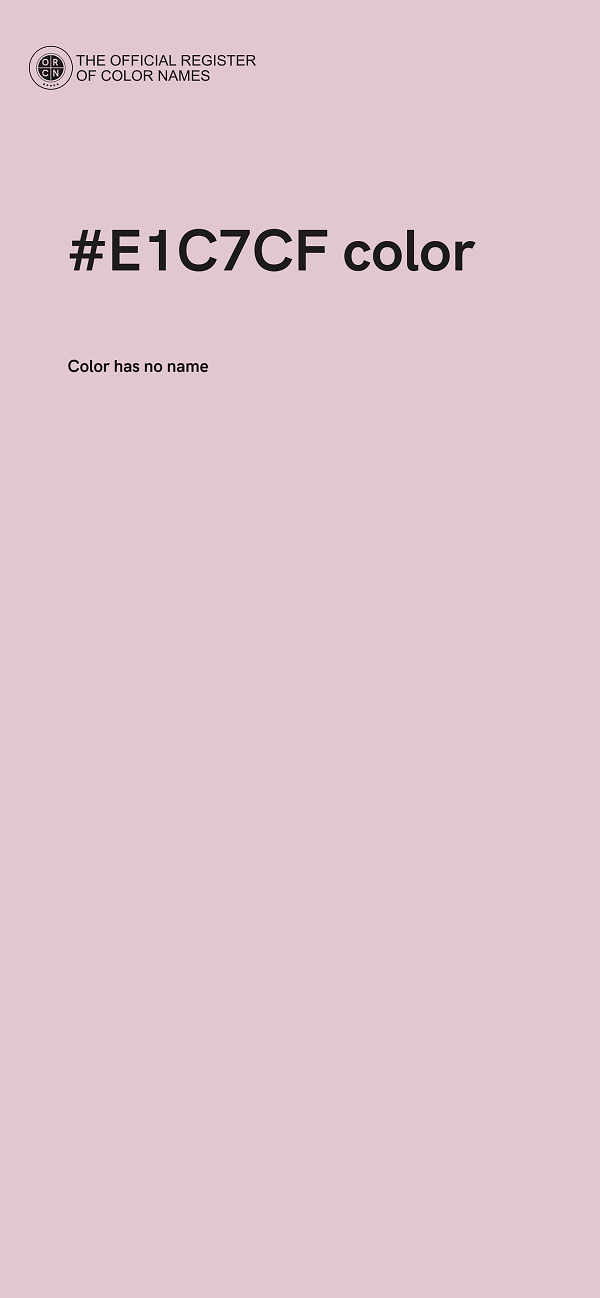#E1C7CF color image