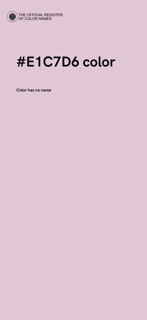#E1C7D6 color image