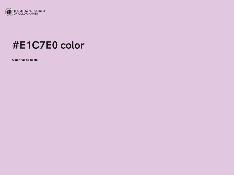 #E1C7E0 color image