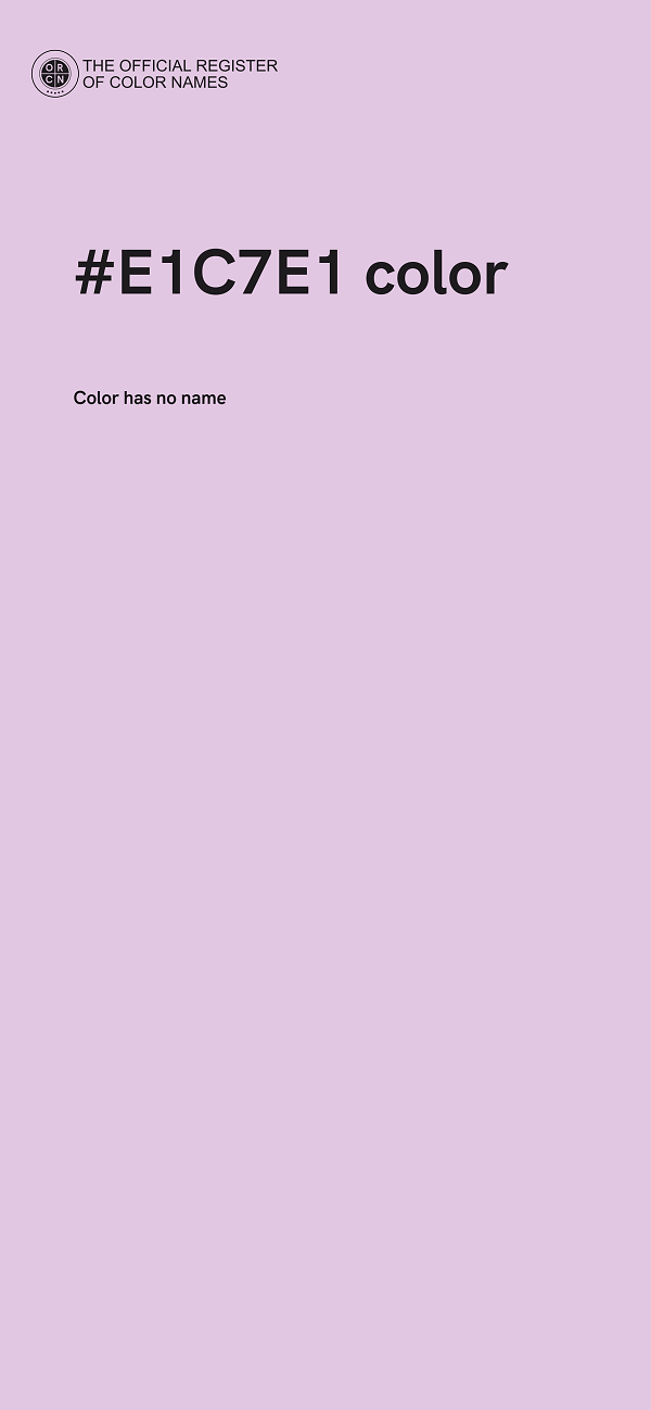 #E1C7E1 color image