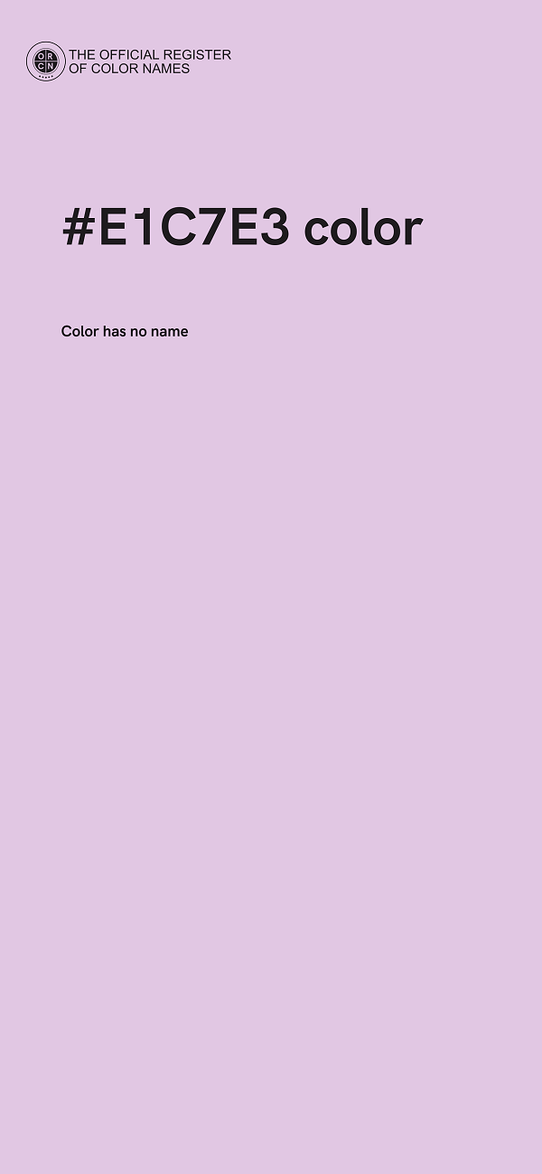 #E1C7E3 color image