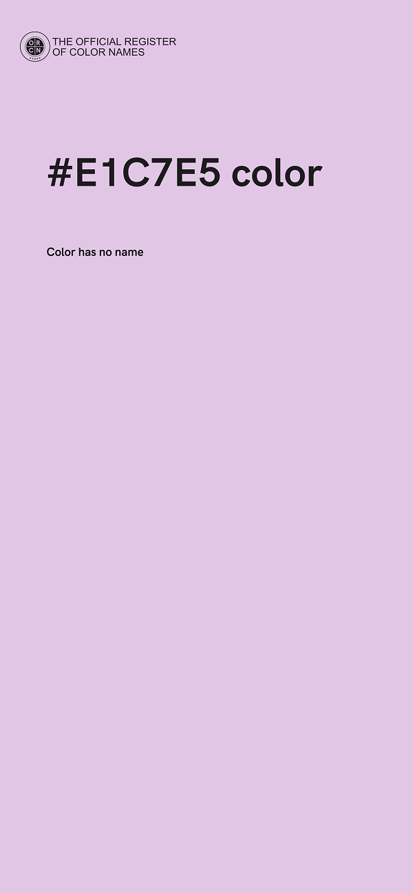 #E1C7E5 color image