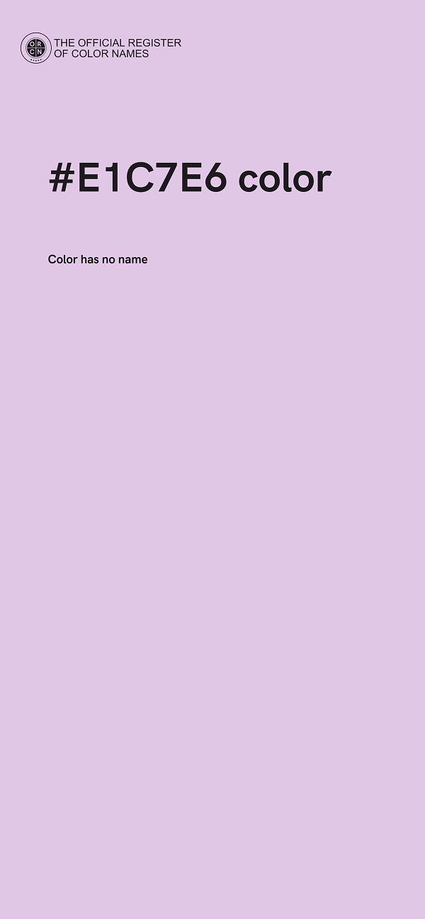 #E1C7E6 color image
