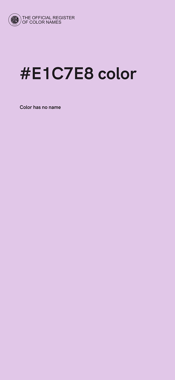 #E1C7E8 color image