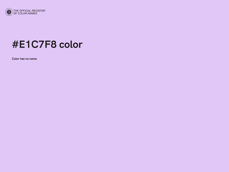 #E1C7F8 color image