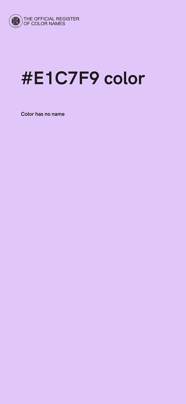 #E1C7F9 color image