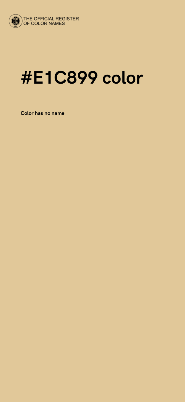 #E1C899 color image