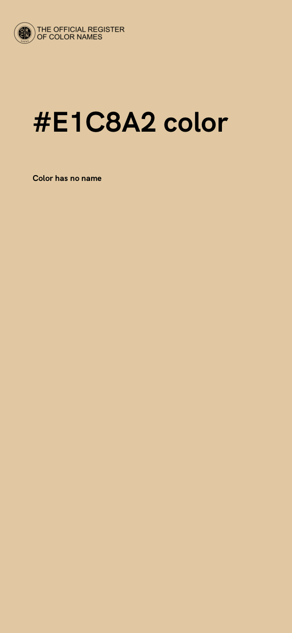 #E1C8A2 color image