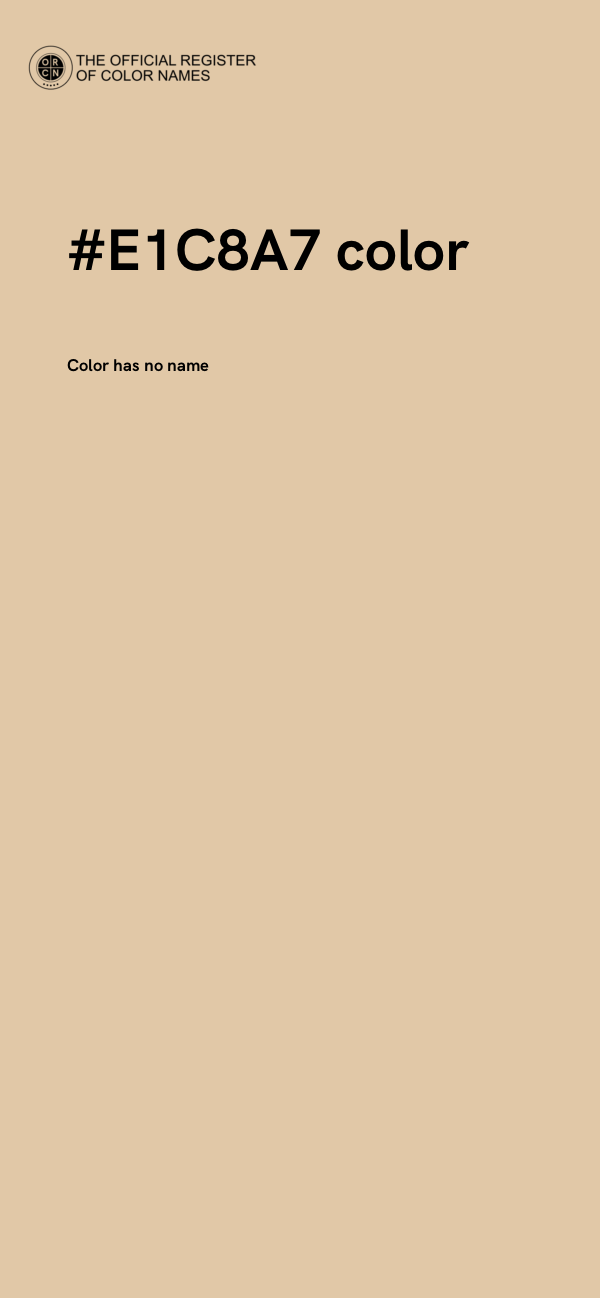 #E1C8A7 color image