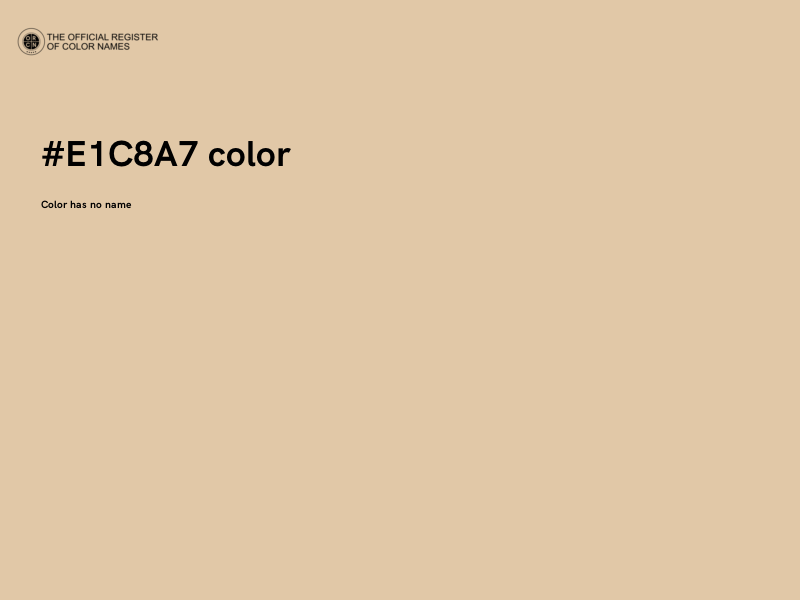 #E1C8A7 color image