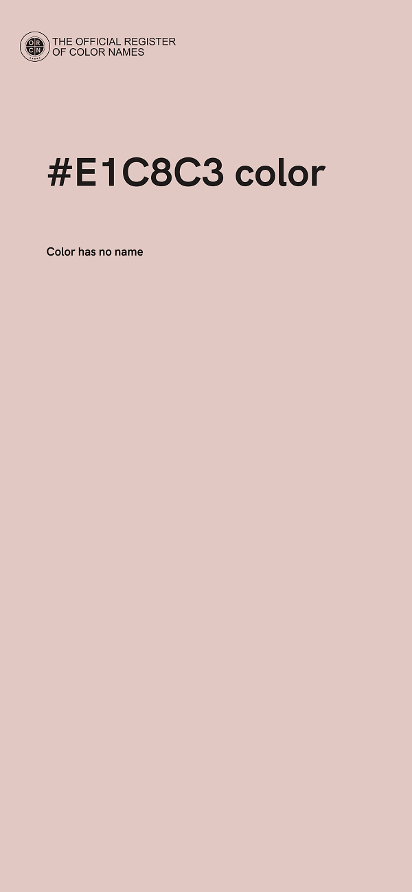 #E1C8C3 color image