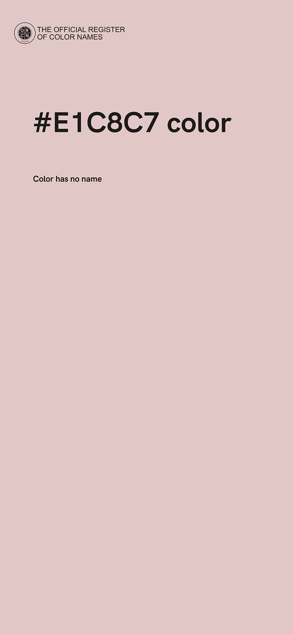 #E1C8C7 color image