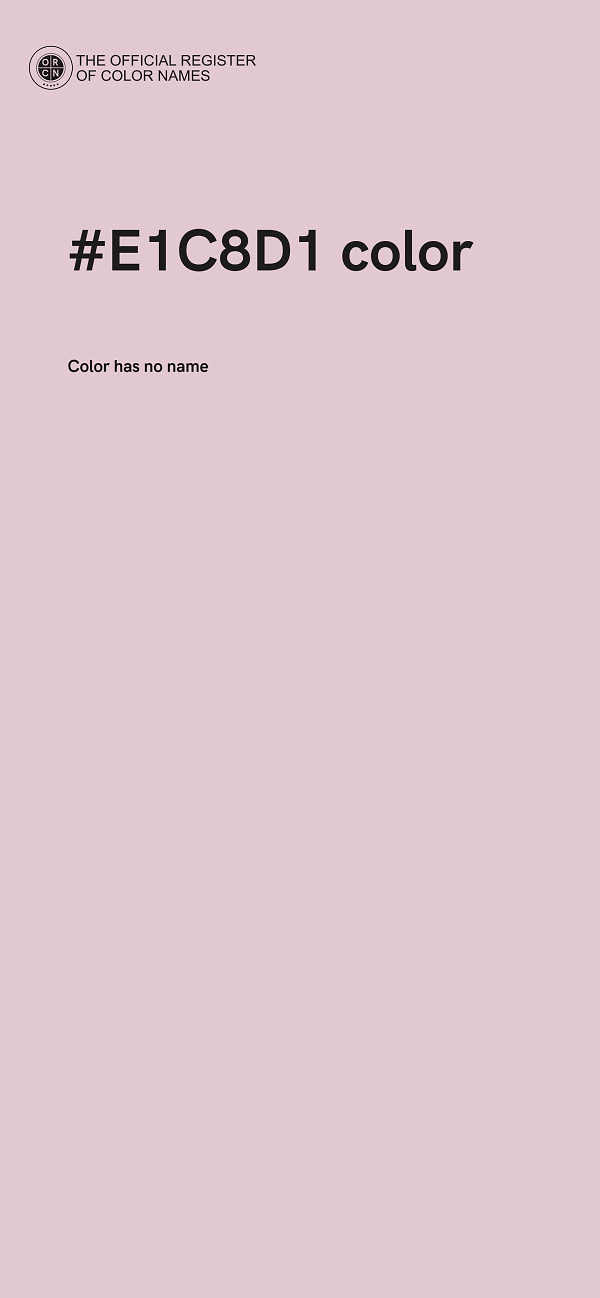 #E1C8D1 color image