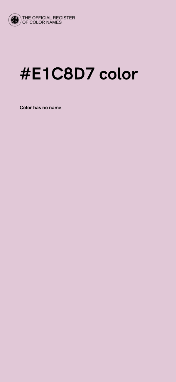 #E1C8D7 color image