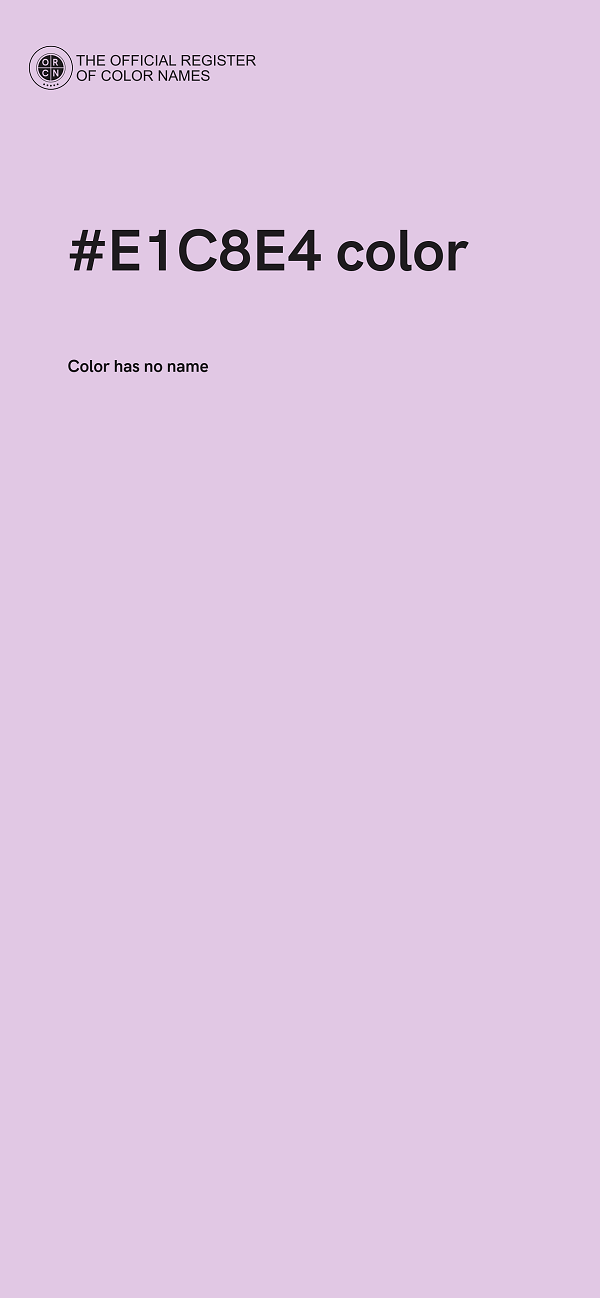 #E1C8E4 color image