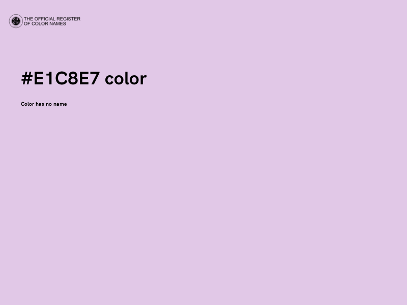 #E1C8E7 color image