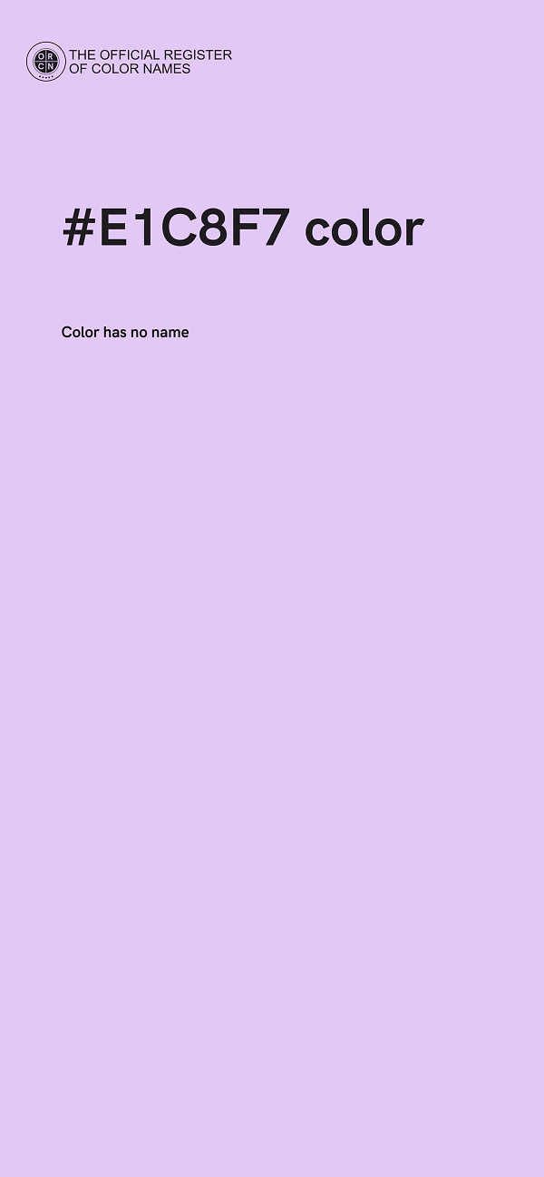 #E1C8F7 color image