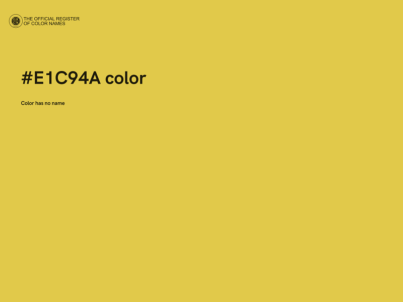 #E1C94A color image