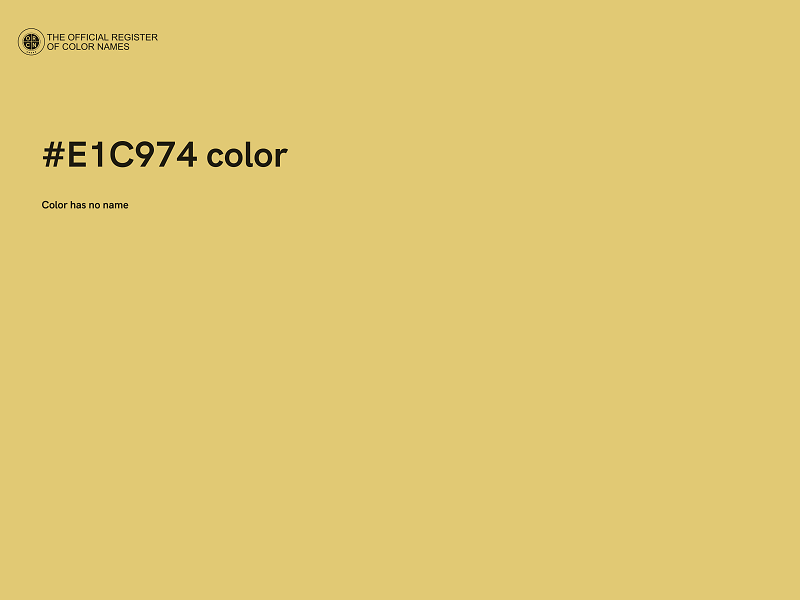 #E1C974 color image