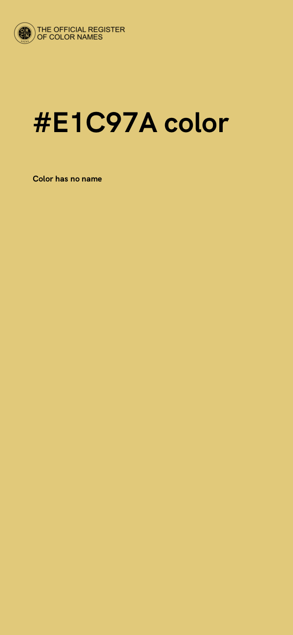 #E1C97A color image