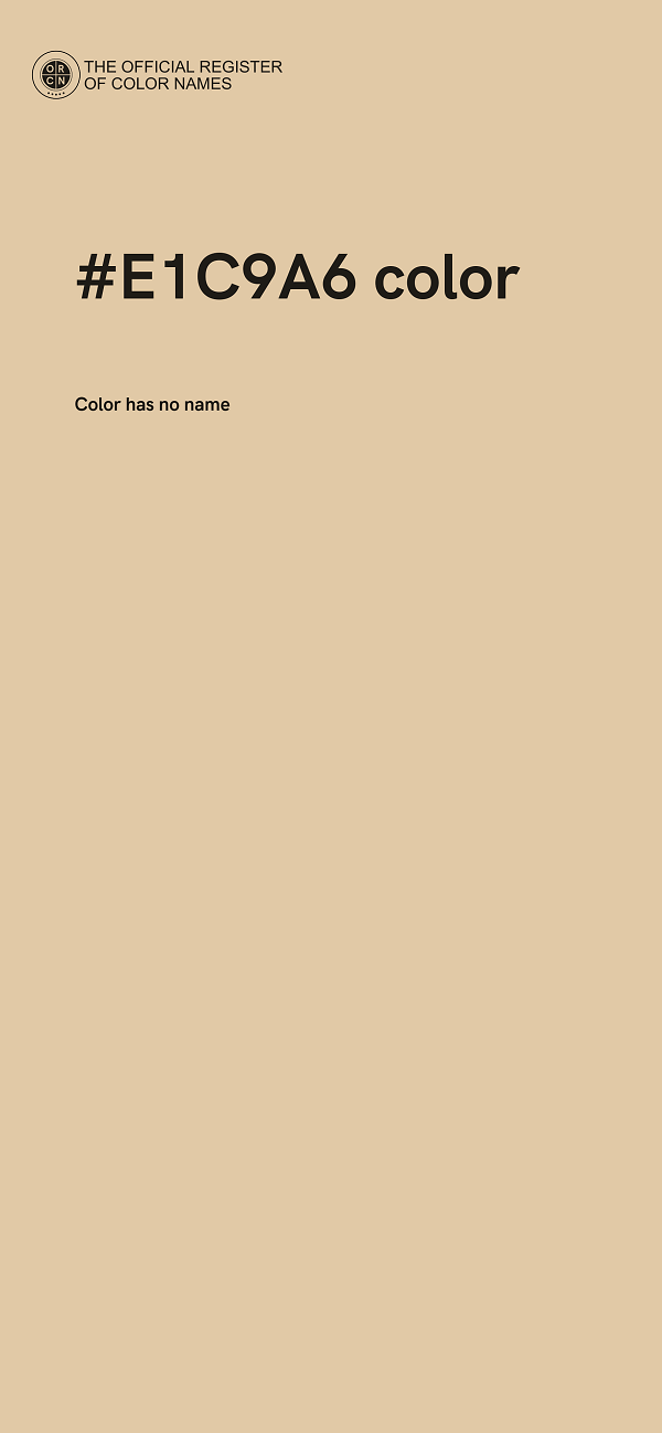 #E1C9A6 color image