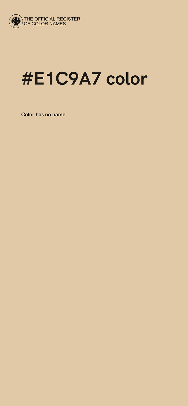 #E1C9A7 color image