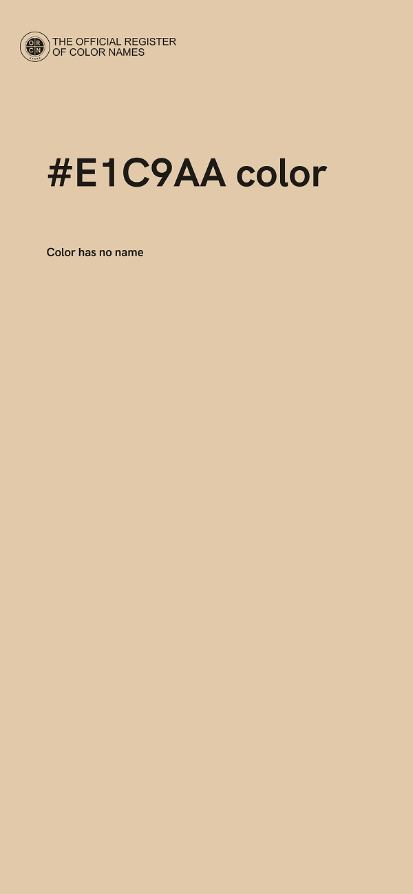 #E1C9AA color image