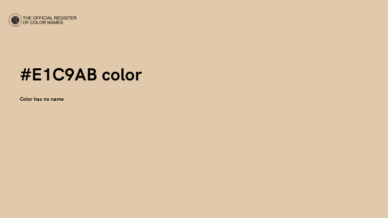 #E1C9AB color image