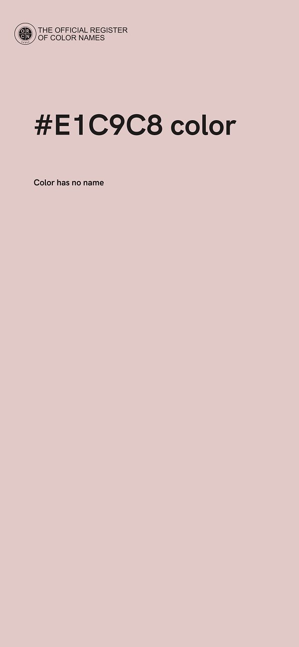 #E1C9C8 color image