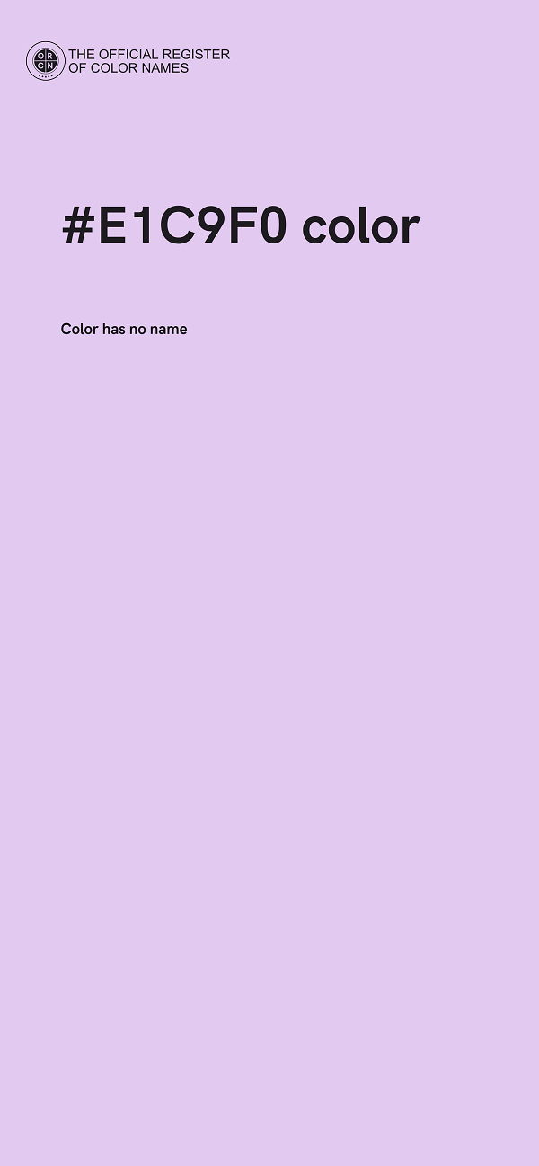 #E1C9F0 color image